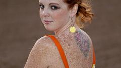 Woman redheads freckles