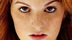 Woman redheads freckles Faye