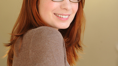 Woman redheads glasses Felicia