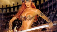 Woman redheads goddess arena