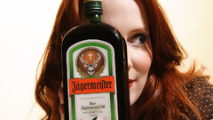 Woman redheads Jagermeister simone