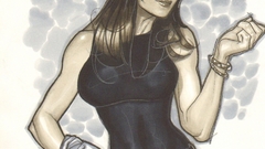 Woman redheads Mary Jane