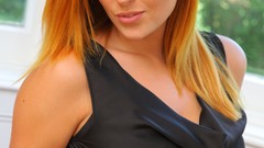 Woman redheads Onlysilkandsatin Magazine Lucy Collett Lucy Vixen