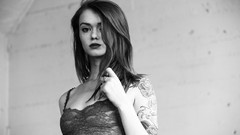 Woman redheads pale skin Lass-model Julie Kennedy lass 