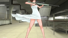 Woman Rifles snipers white