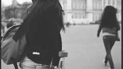 Woman Russia monochrome legs tattoos brunettes singers models 