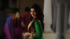Woman samantha smiling indian green dress indian girls Samantha 