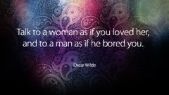 Woman saying Quotes Oscar Wilde sayings