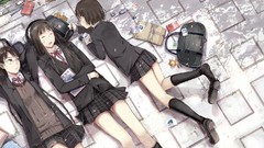 Woman school uniforms skirts