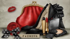 Woman Shoes makeup fashion lipstick heel fashion design spike 