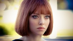 Woman short hair bangs models amanda seyfried in time