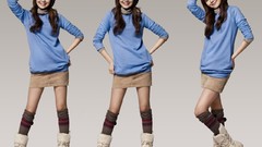 Woman Shorts Celebrity asians singers bangs models skinny 