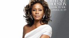 Woman singers white dress black people whitney houston