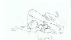 Woman sketches Dean Yeagle Dean Yeagle's Mandy