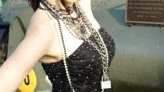 Woman skirts long hair green eyes miniskirts Skye Sweetnam