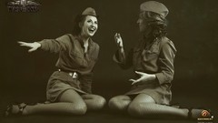 Woman sleeves World of Tanks uniforms video games army girls