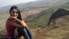 Woman smiling long hair brunettes indian models girls in nature 