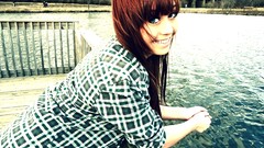 Woman smiling redheads hipster