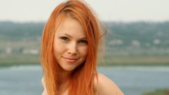 Woman smiling redheads ukrainian Lidiya A