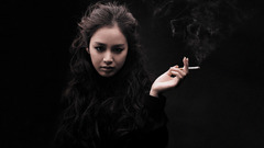 Woman smoke girls smoking