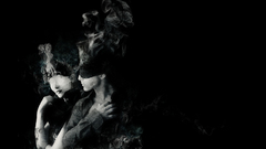 Woman smoke Men couple