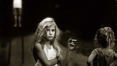 Woman smoking little Cigarettes