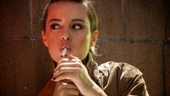 Woman smoking Olivia Evita