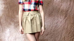 Woman socks blondes skirts elle fanning