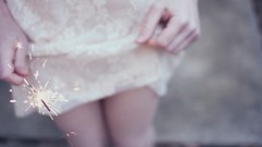 Woman sparklers