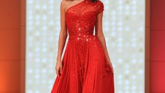 Woman stage Hollywood red dress fashion Actress brunettes 