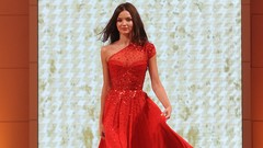 Woman stage Hollywood red dress fashion Actress brunettes 