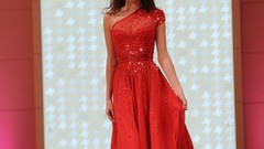 Woman stage Hollywood red dress fashion Actress brunettes 