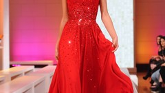 Woman stage Hollywood red dress fashion Actress stills 