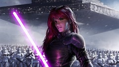 Woman star wars redheads concept art Galactic Empire Storm 
