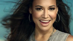 Woman static Actress brown eyes brunettes naya rivera hoop 