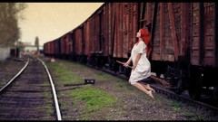 Woman Station witch emo models redheads Photo manipulation 