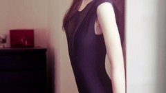 Woman stockings brunettes leotard Victoria Munteanu