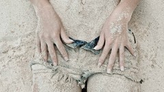 Woman stomach body lingerie semi nude