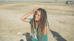 Woman stomach navel Beaches legs dreadlocks lingerie bikini 