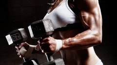 Woman stomach navel lingerie fitness boobs abs Pauline Nordin