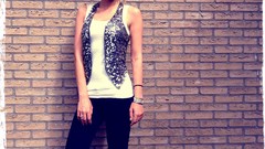 Woman sunglasses blondes models dutch high heels Chantal Hanse