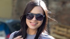 Woman sunglasses brunettes models Taini A