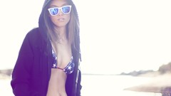 Woman sunglasses hoodies garrett meyers bikini TeraVena Sugimoto