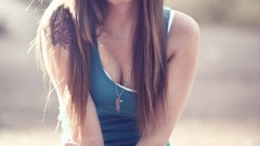 Woman sunglasses sunlight brunettes garrett meyers longboard 