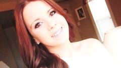 Woman sunlight smiling redheads selfshot