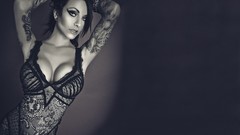 Woman tattoos brunettes lacy dupras