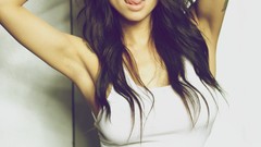 Woman tattoos brunettes models alie layus