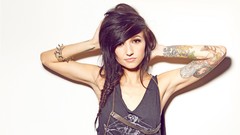 Woman tattoos brunettes models portraits Lights Valerie 