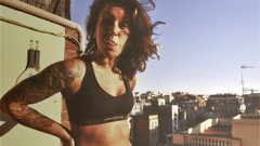 Woman tattoos brunettes piercings models boobs Russians abs ear 