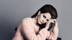 Woman tattoos lana del rey blue eyes brunettes singers diamond 